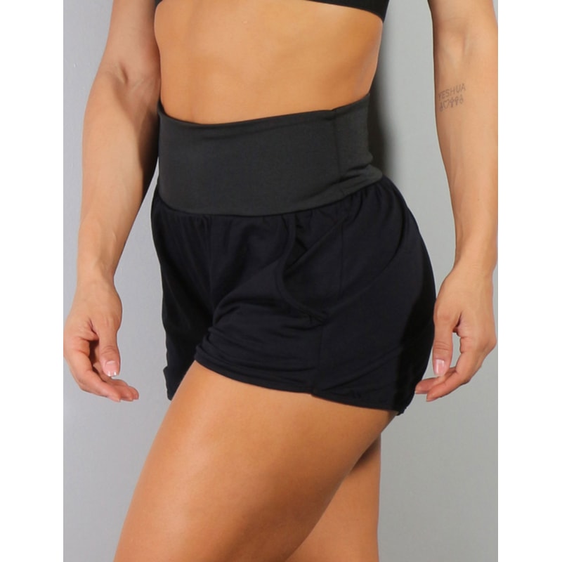 Short Luta Boxer Preto em Viscolycra | Ref: 3.3.2021-01