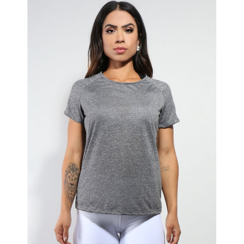 Blusa Mescla Feminina em Dry Fit | Ref: 3.3.2161-03