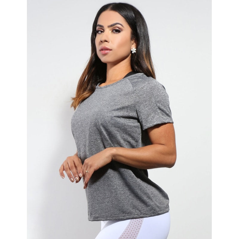 Blusa Mescla Feminina em Dry Fit | Ref: 3.3.2161-03