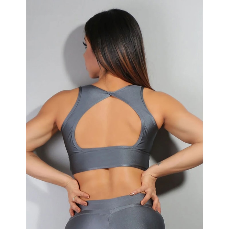 Cropped Metalizado com Bojo Removível | Ref: 3.3.2389-52