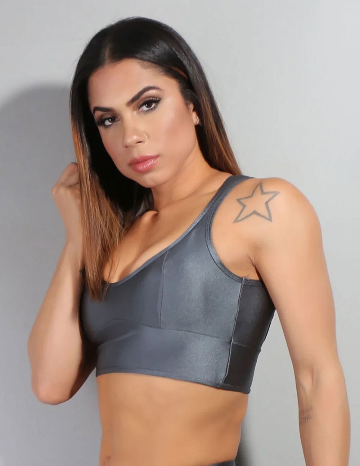 Cropped Metalizado com Bojo Removível | Ref: 3.3.2389-52