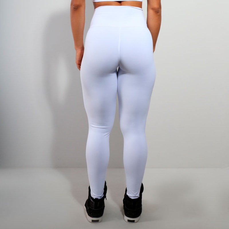 Calça Branca em Poliamida com Zíper | Ref: 3.3.2421-02