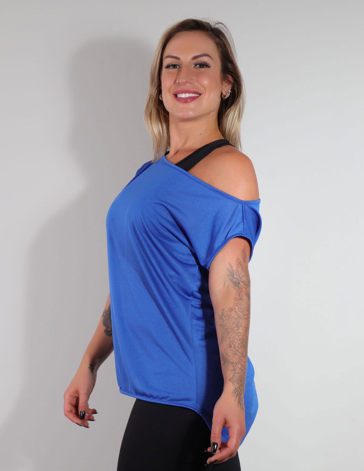 Blusa Ombro Só Dry Fit Azul | Ref: 3.3.2438-06