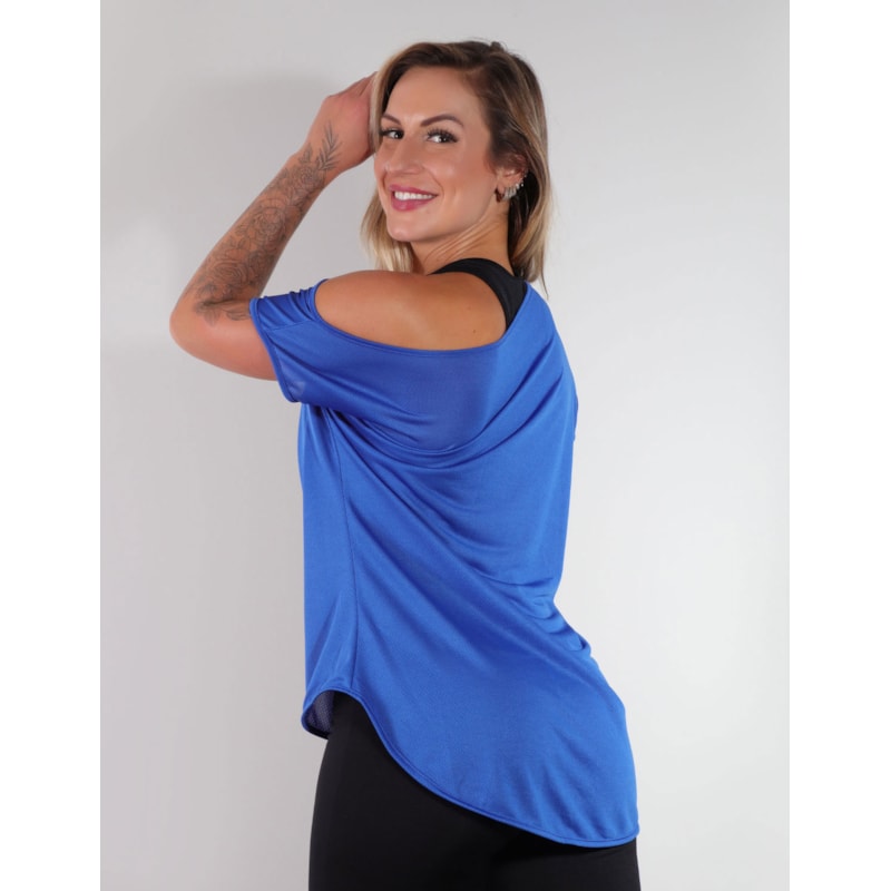 Blusa Ombro Só Dry Fit Azul | Ref: 3.3.2438-06