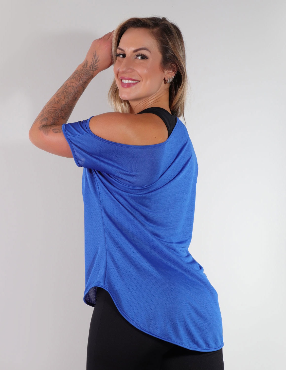 Blusa Ombro Só Dry Fit Azul | Ref: 3.3.2438-06