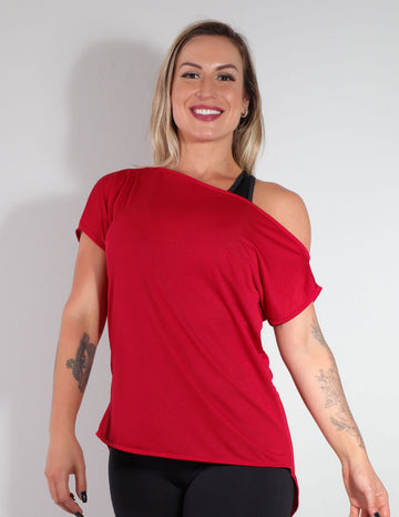 Blusa Vinho Ombro Só em Dry Fit | Ref: 3.3.2438-24