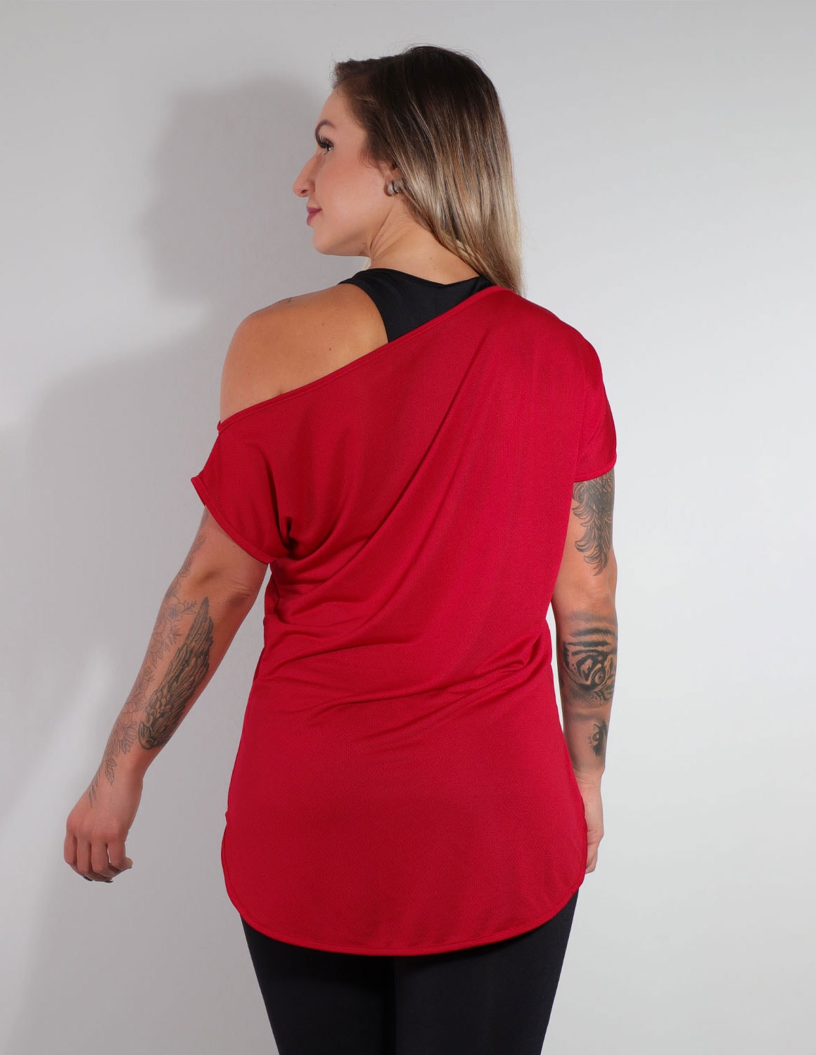 Blusa Vinho Ombro Só em Dry Fit | Ref: 3.3.2438-24