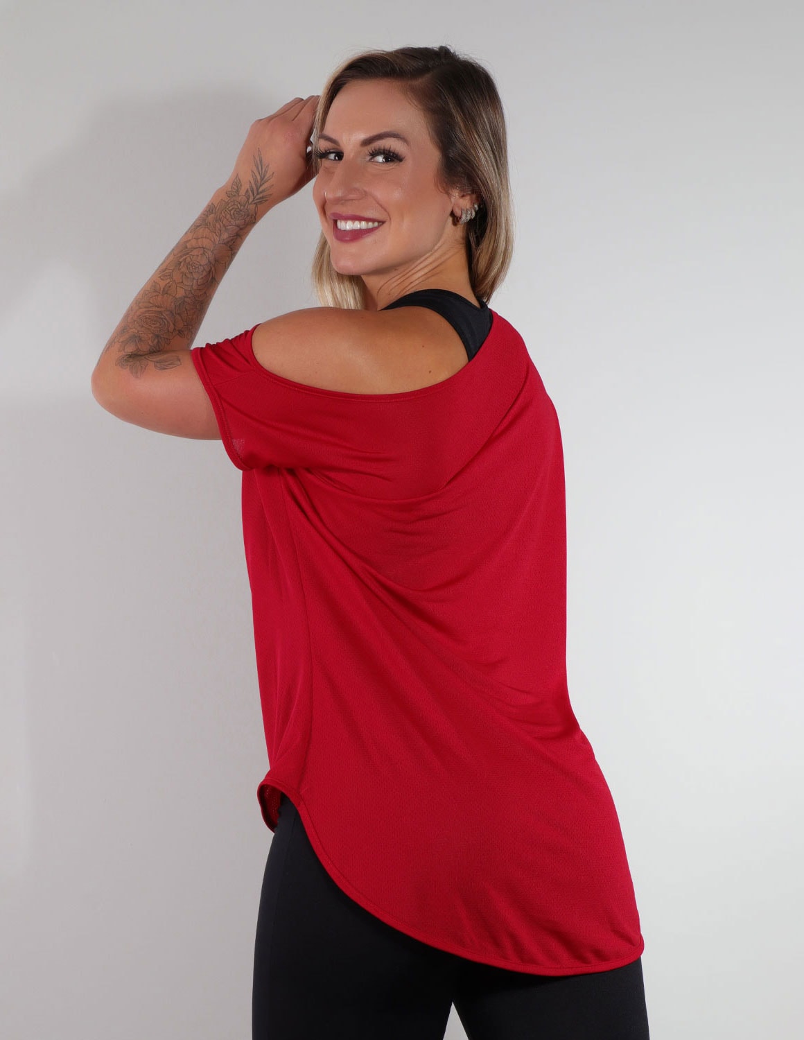 Blusa Vinho Ombro Só em Dry Fit | Ref: 3.3.2438-24