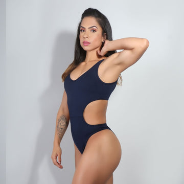 Body Azul Marinho com Forro Interno sem Bojo | Ref: 3.3.2456-18