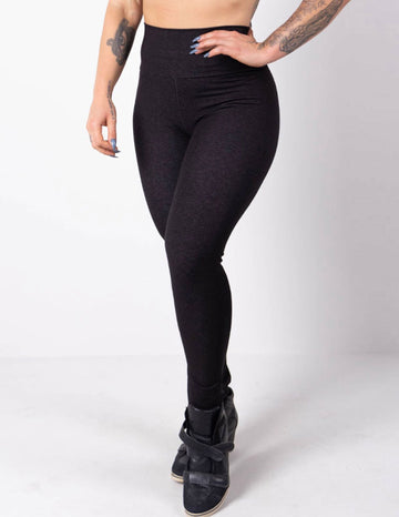Calça Legging Preta Cintura Alta em Viscose Estilo Jeans | Ref: 3.3.2566-01