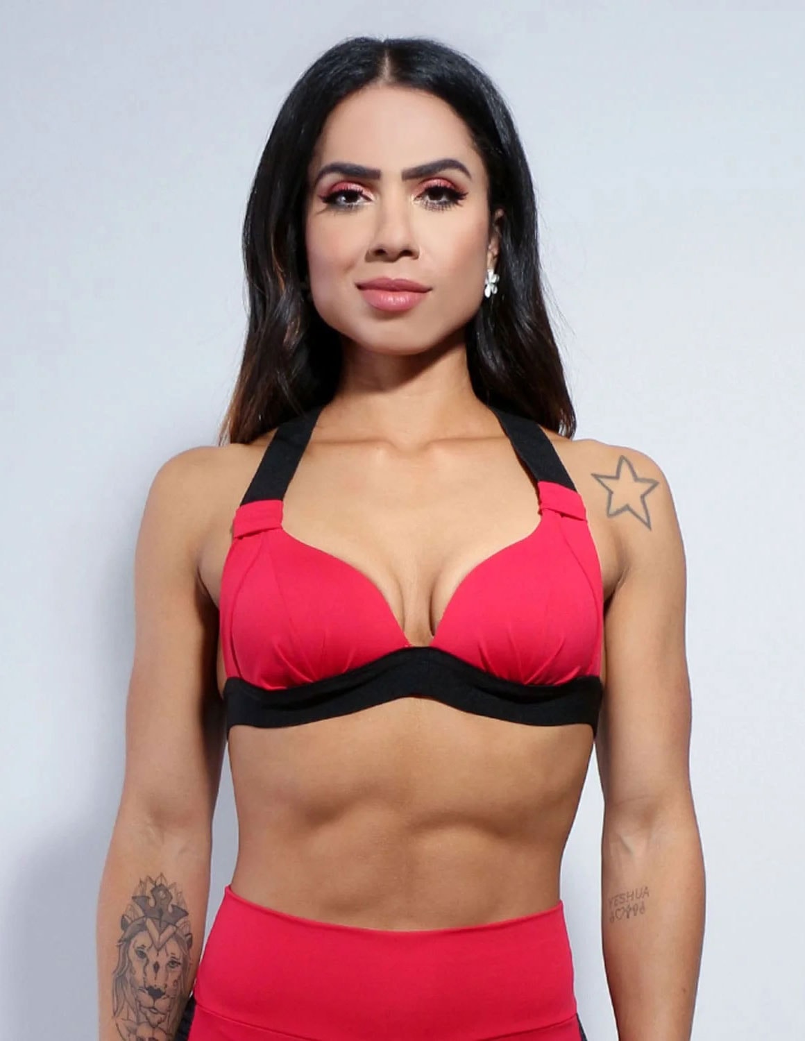 Top Fitness com Bojo Vermelho | Ref: 4.4.1199-11