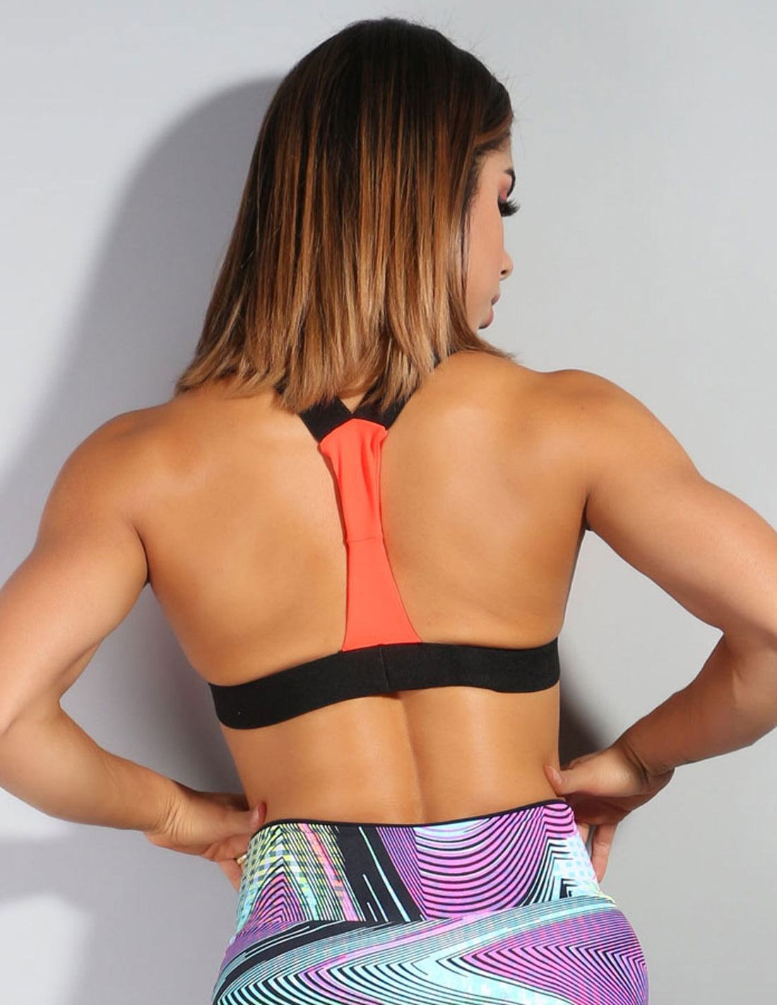Top Fitness Feminino com  Bojo Laranja Neon | Ref: 4.4.1199-37