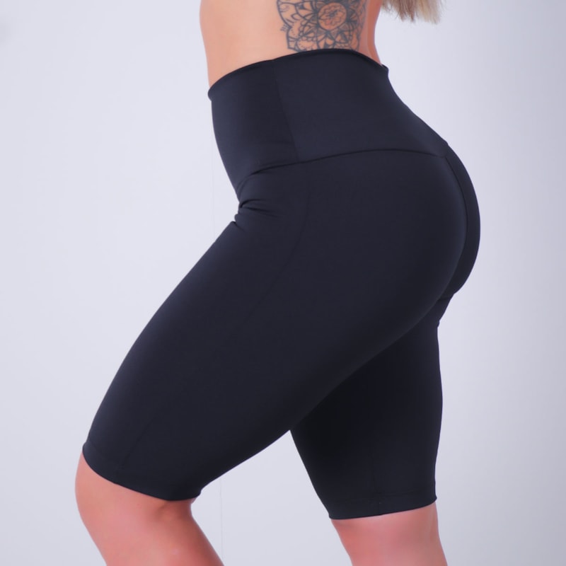 Bermuda Fitness Feminina Ciclista Preta | Ref: 4.4.1574-01