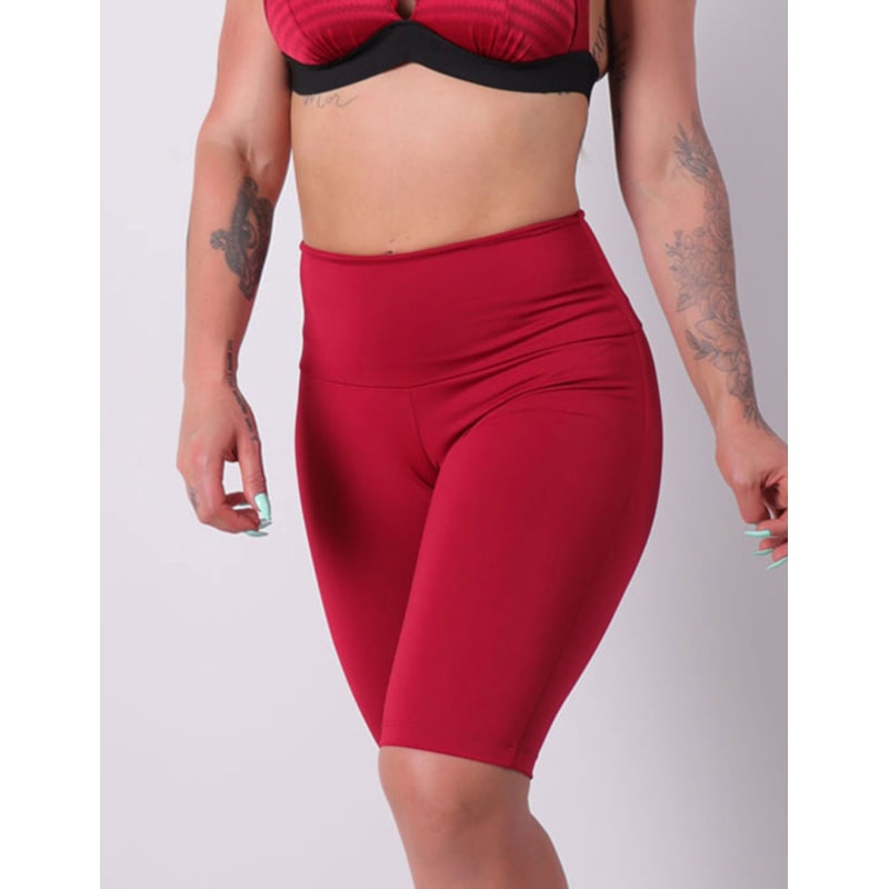 Bermuda Feminina Ciclista Vinho | Ref: 4.4.1574-24