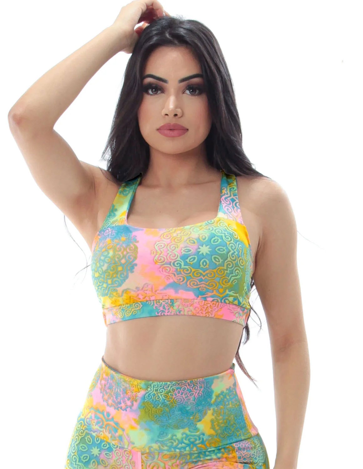 Top Fitness Estampado com Bojo Removível | Ref: 4.4.1590-3199