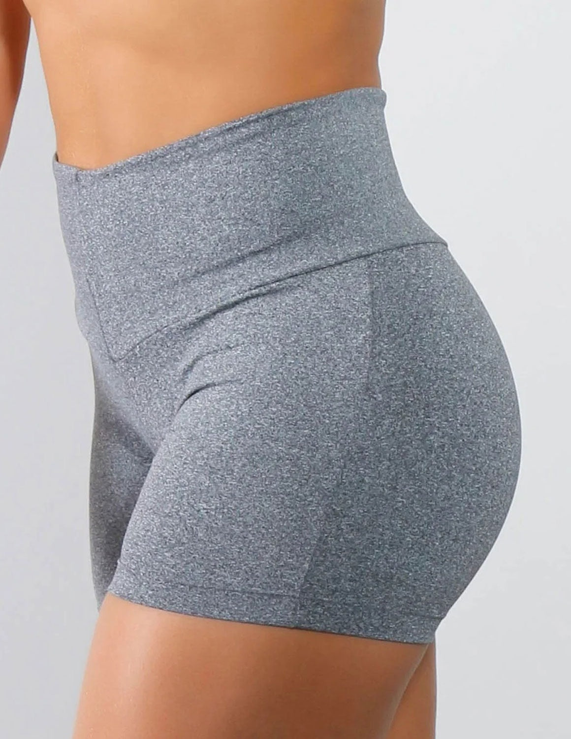 Short Fitness em Suplex de Poliéster Mescla | Ref: 4.4.1602-03
