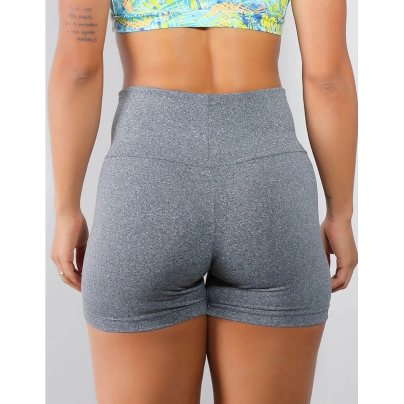 Short Fitness em Suplex de Poliéster Mescla | Ref: 4.4.1602-03