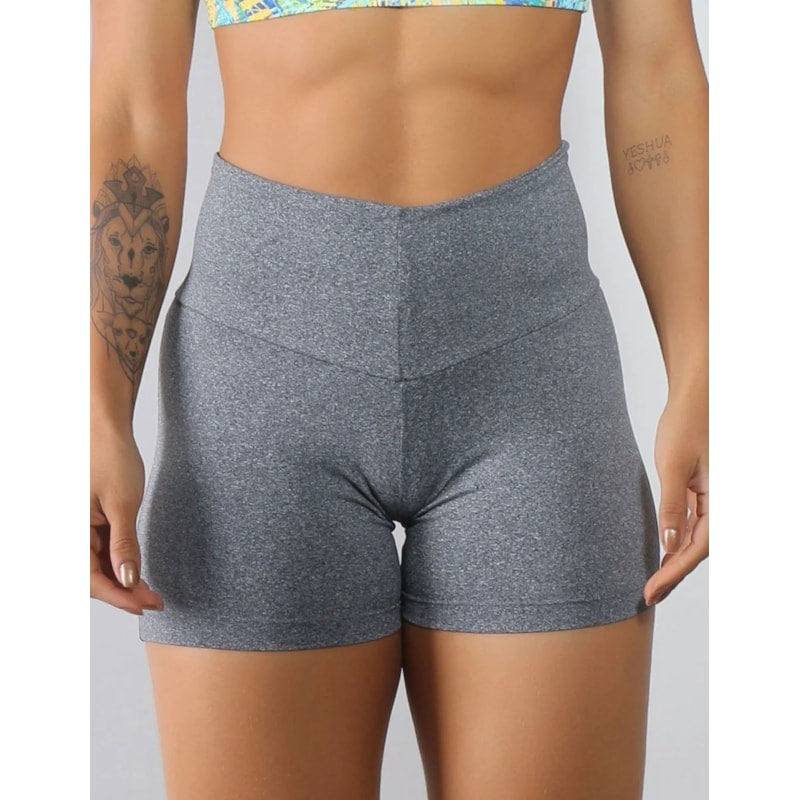 Short Fitness em Suplex de Poliéster Mescla | Ref: 4.4.1602-03