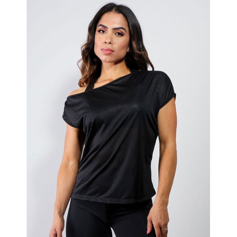 Bata Fitness Básica em Dry Fit Preto | Ref: 4.4.1614-01