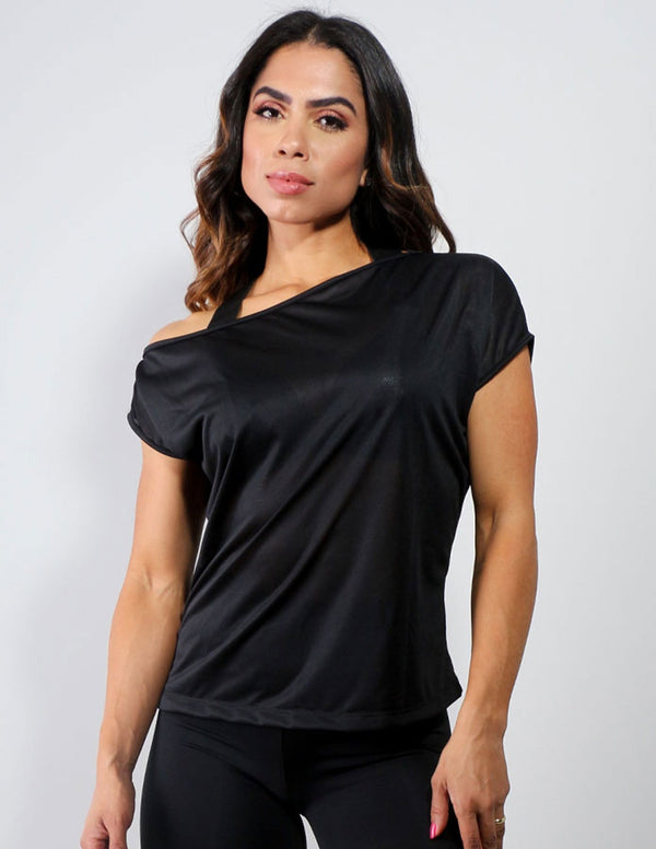 Bata Fitness Básica em Dry Fit Preto