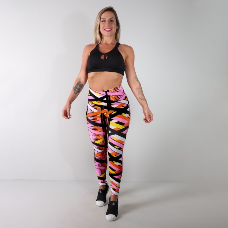 Calça Feminina Fitness Estampada | Ref: 4.4.1618-3138