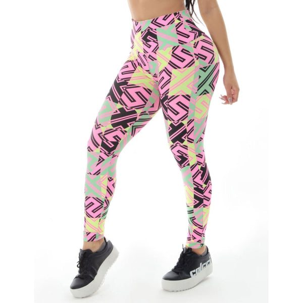 Calça Legging Básica Fitness Estampada | Ref: 4.4.1618-3183