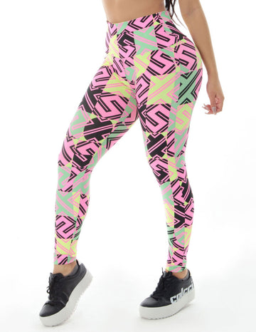 Calça Legging Básica Fitness Estampada | Ref: 4.4.1618-3183