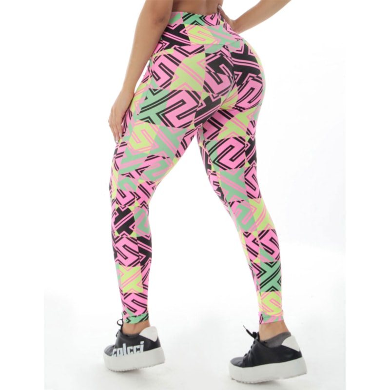 Calça Legging Básica Fitness Estampada | Ref: 4.4.1618-3183