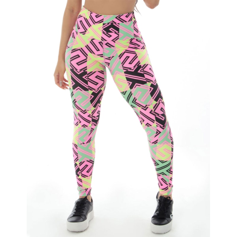 Calça Legging Básica Fitness Estampada | Ref: 4.4.1618-3183