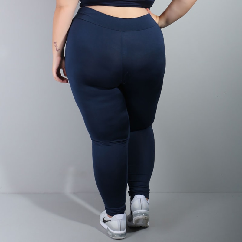Calça Feminina Plus Size Azul Marinho | Ref: 4.4.1696-18