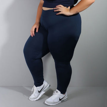 Calça Feminina Plus Size Azul Marinho | Ref: 4.4.1696-18