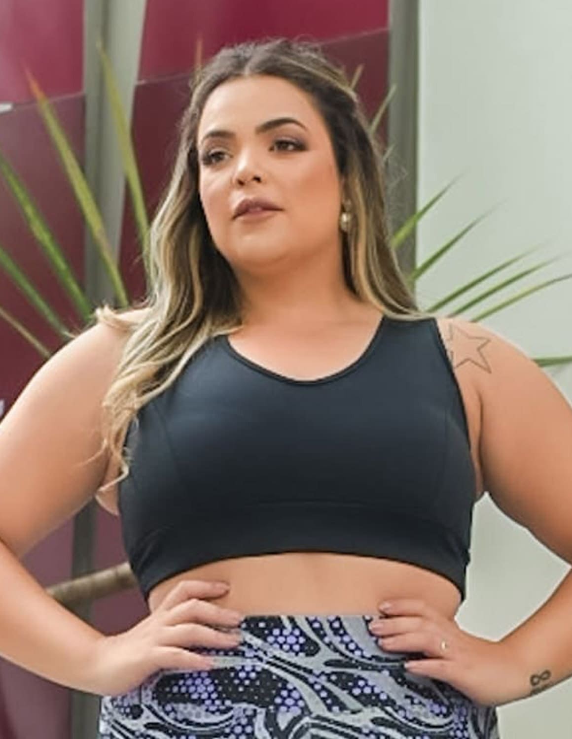 Top Plus Size Nadador Preto | Ref: 4.4.1699-01