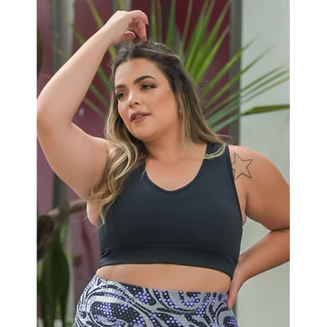 Top Plus Size Nadador Preto | Ref: 4.4.1699-01