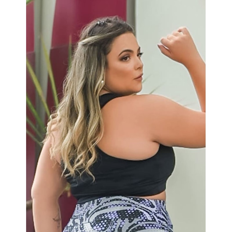 Top Plus Size Nadador Preto | Ref: 4.4.1699-01
