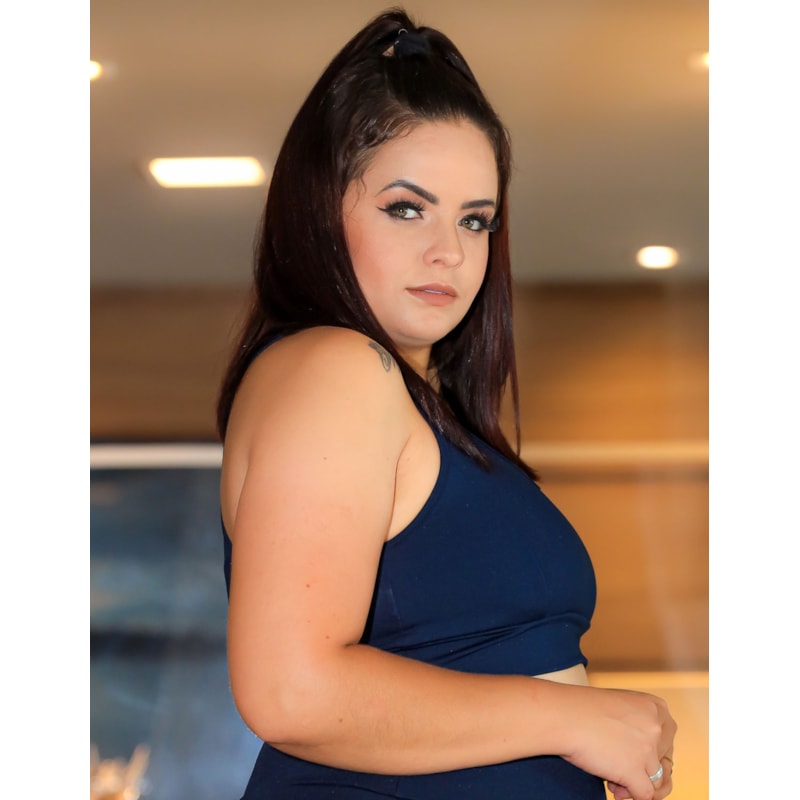Top Nadador Fitness Azul Marinho Plus Size | Ref: 4.4.1699-18