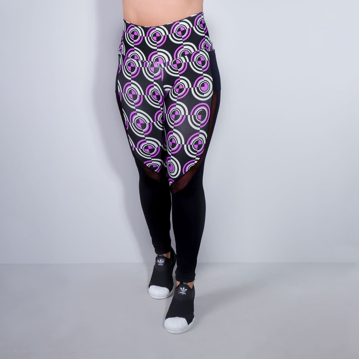Calça Feminina Estampada com Tule e Bolsos | Ref: 4.4.1815-3184