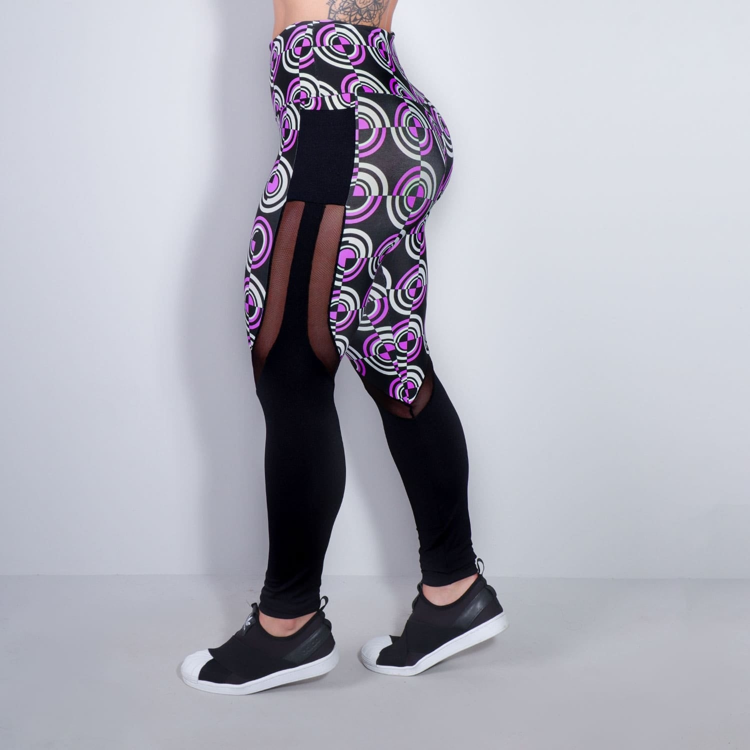Calça Feminina Estampada com Tule e Bolsos | Ref: 4.4.1815-3184