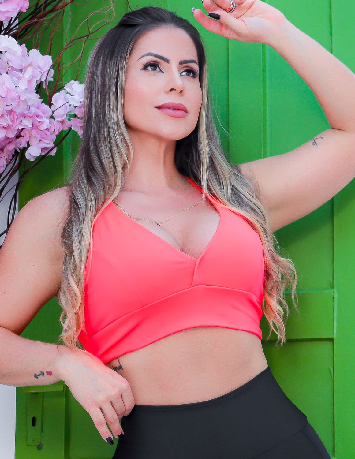 Cropped Laranja com Bojo Removível | Ref: 4.4.1820-04