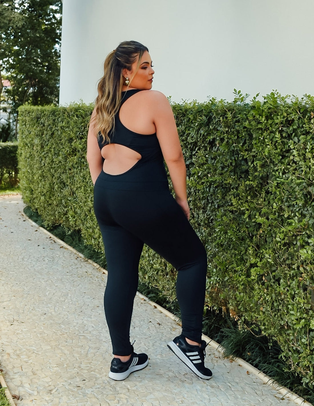 Macacão Plus Size Preto | Ref: 4.4.4052-01