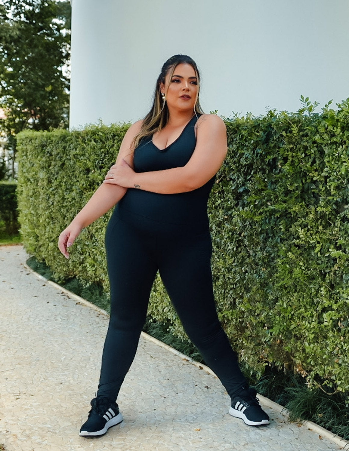 Macacão Plus Size Preto | Ref: 4.4.4052-01