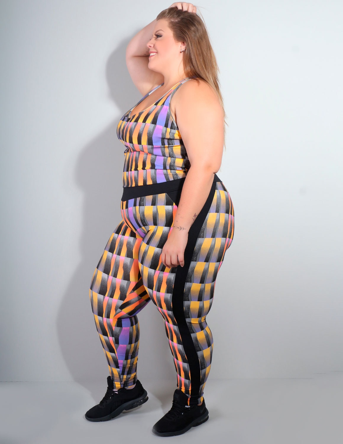 Macacão Plus Size Feminino Estampado | Ref: 4.4.4052-3126