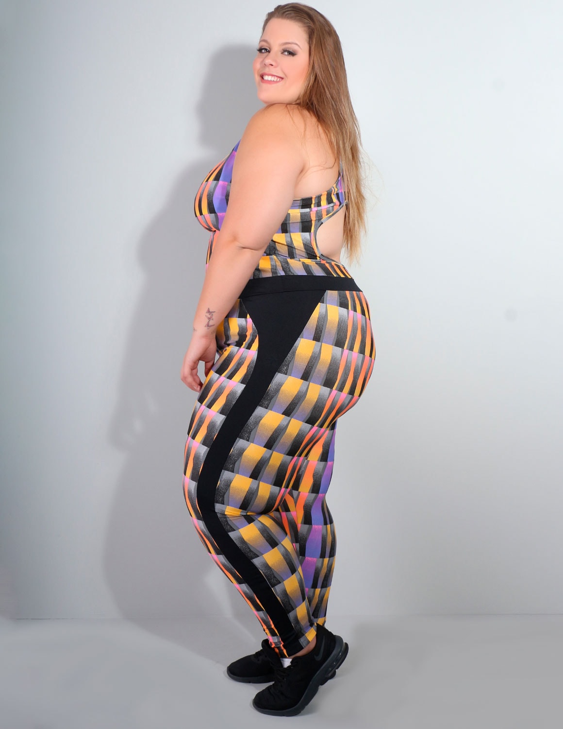 Macacão Plus Size Feminino Estampado | Ref: 4.4.4052-3126
