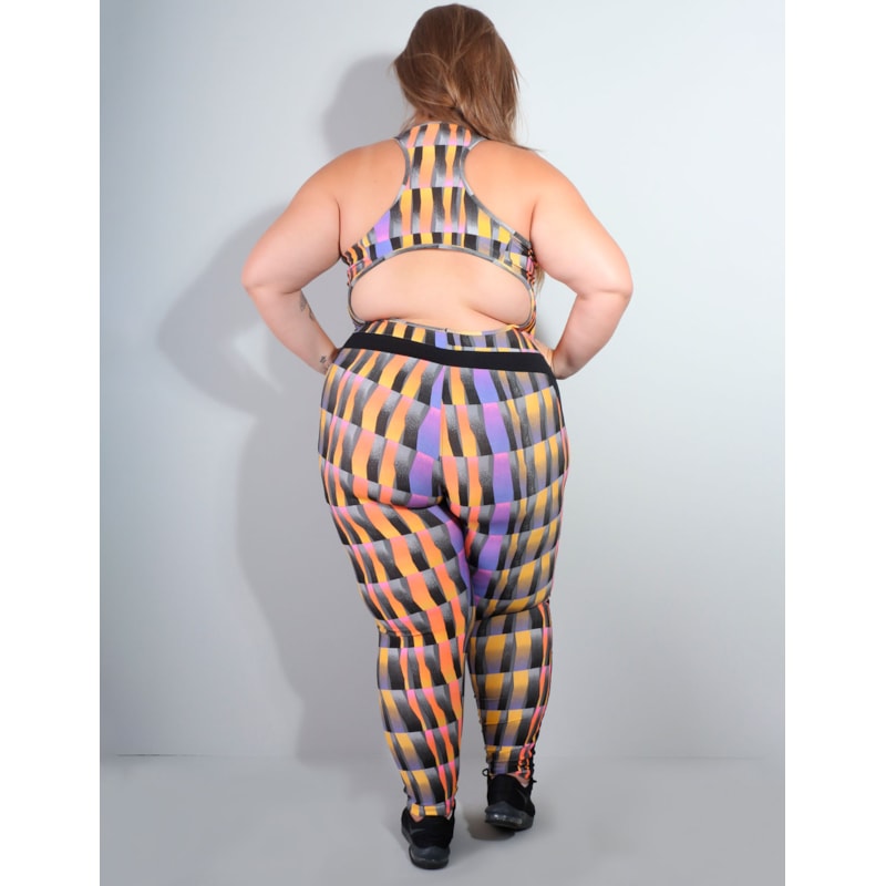 Macacão Plus Size Feminino Estampado | Ref: 4.4.4052-3126