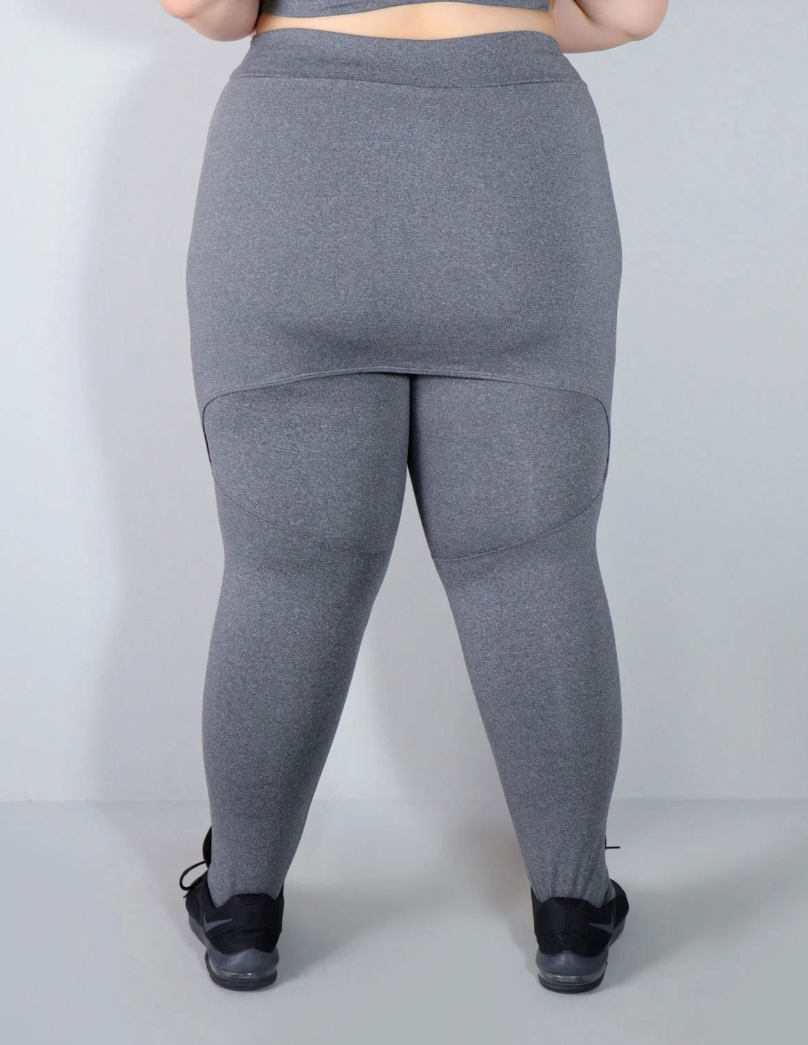 Calça Legging Plus Size Mescla com Tapa Bumbum | Ref: 4.4.4055-03
