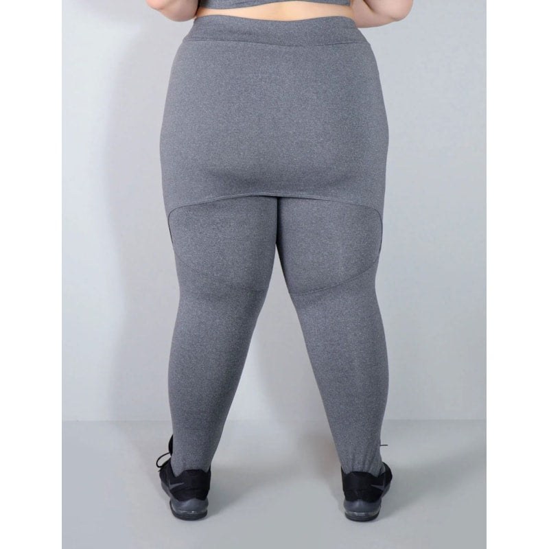 Calça Legging Plus Size Mescla com Tapa Bumbum | Ref: 4.4.4055-03