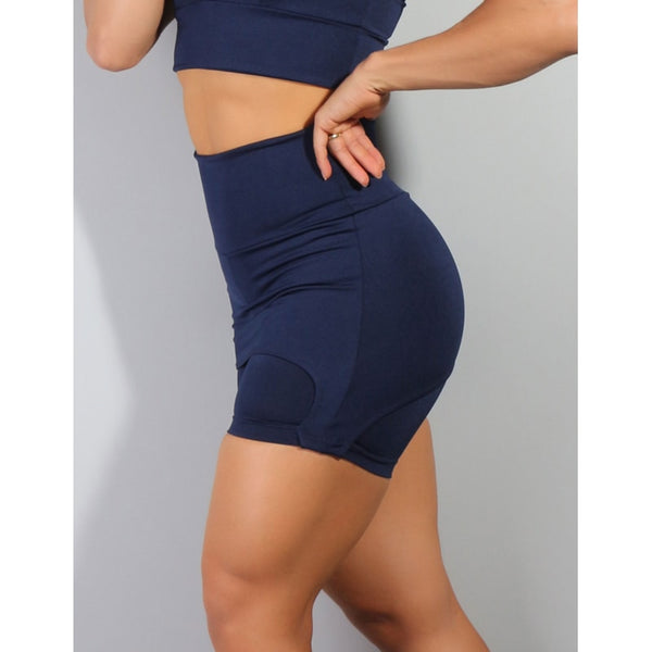Short Saia Feminino para Academia Azul Marinho | Ref: 4.4.4063-18