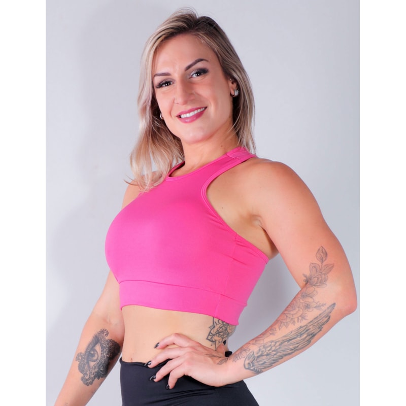 Cropped Rosa sem Bojo | Ref: 4.4.4091-07