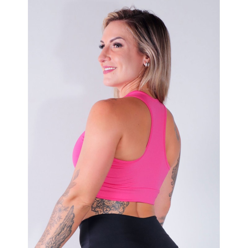Cropped Rosa sem Bojo | Ref: 4.4.4091-07
