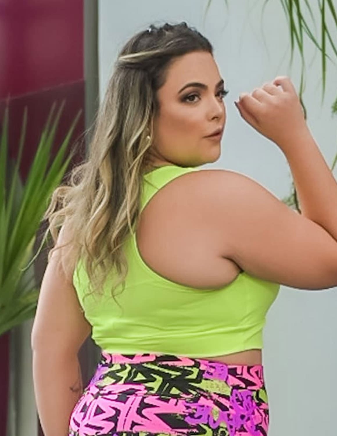 Cropped Plus Size Amarelo Neon | Ref: 4.4.4125-36