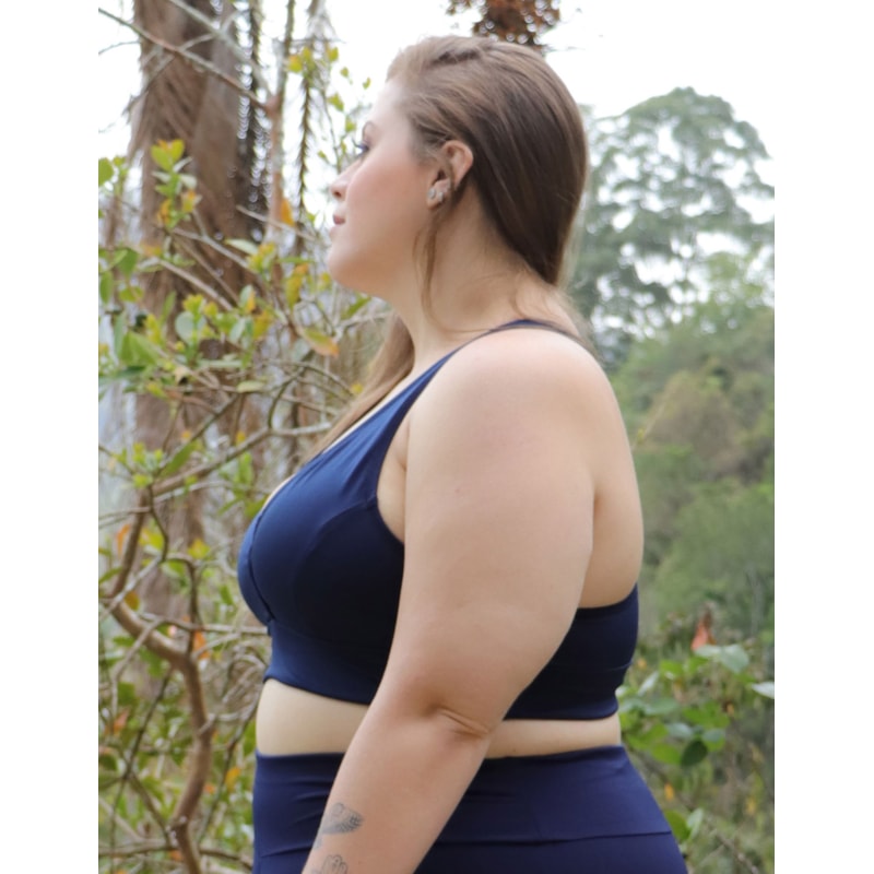 Top Plus Size Azul Marinho sem Bojo | Ref: 4.4.4139-18